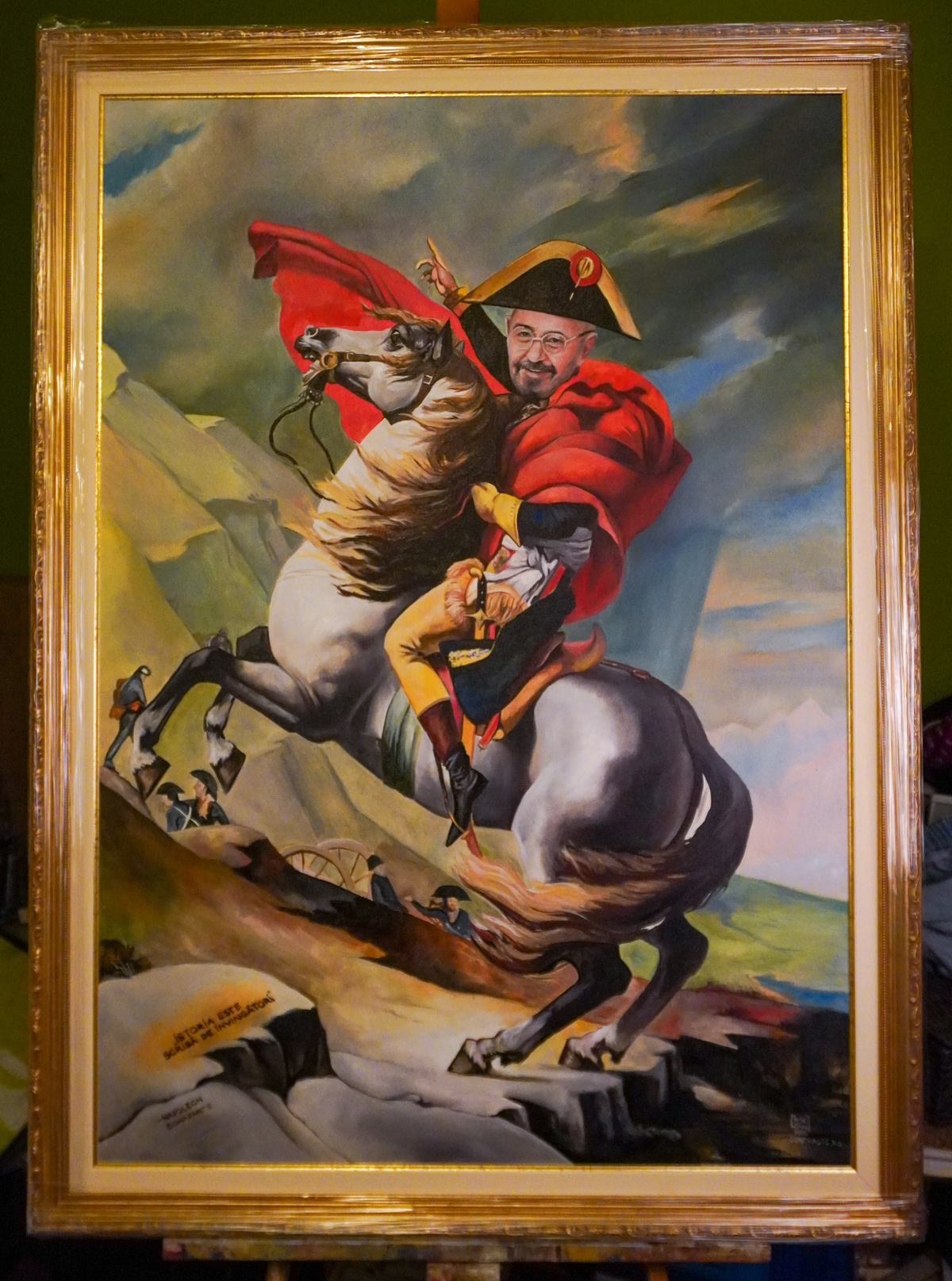 Portret pictat la comandă în stil istoric